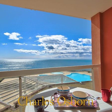Au Cayenne, Terrasse Et Vue Mer 塞特港 外观 照片